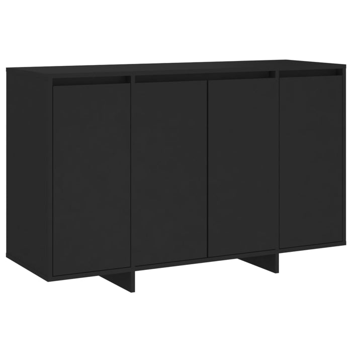 Servantă, negru, 120x41x75 cm, PAL WALTI