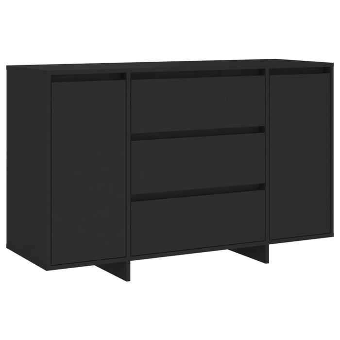 Servantă cu 3 sertare, negru, 120x41x75 cm, PAL - WALTI WALTI