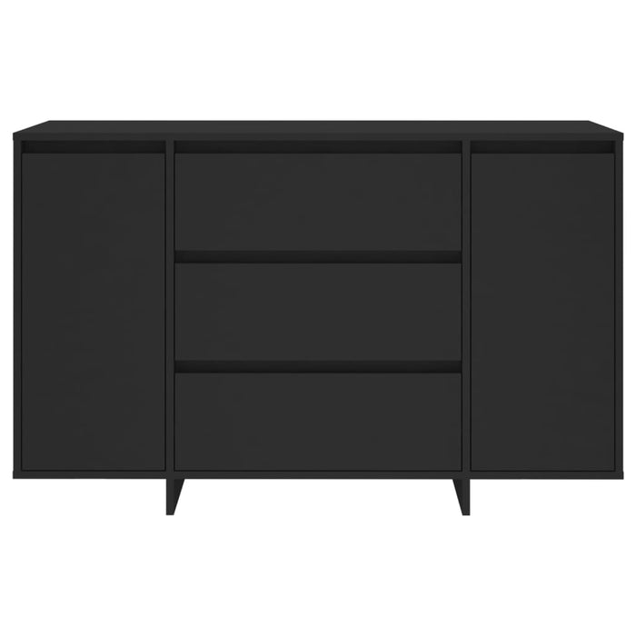 Servantă cu 3 sertare, negru, 120x41x75 cm, PAL - WALTI WALTI