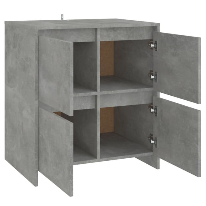 Servantă, gri beton, 70x41x75 cm, lemn prelucrat - WALTI WALTI