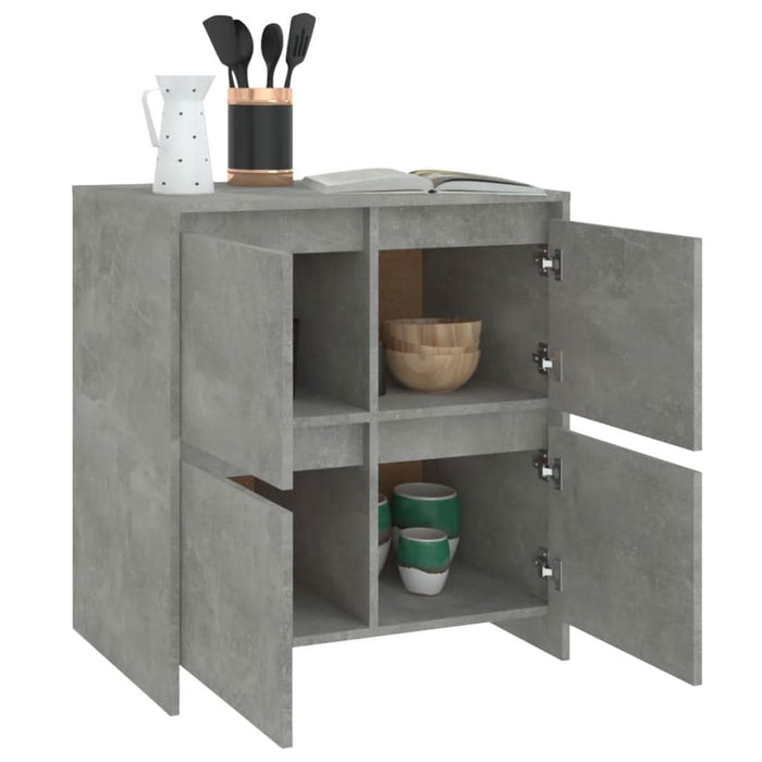 Servantă, gri beton, 70x41x75 cm, lemn prelucrat - WALTI WALTI