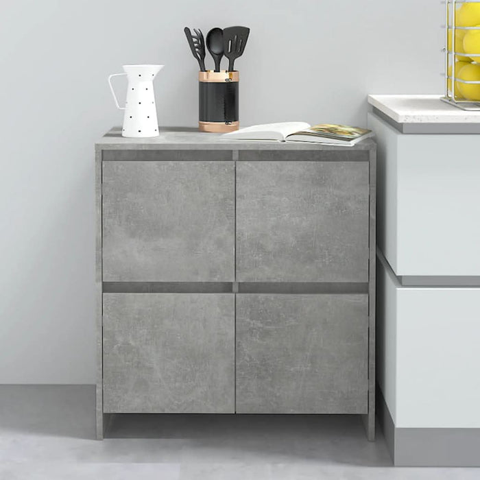 Servantă, gri beton, 70x41x75 cm, lemn prelucrat - WALTI WALTI