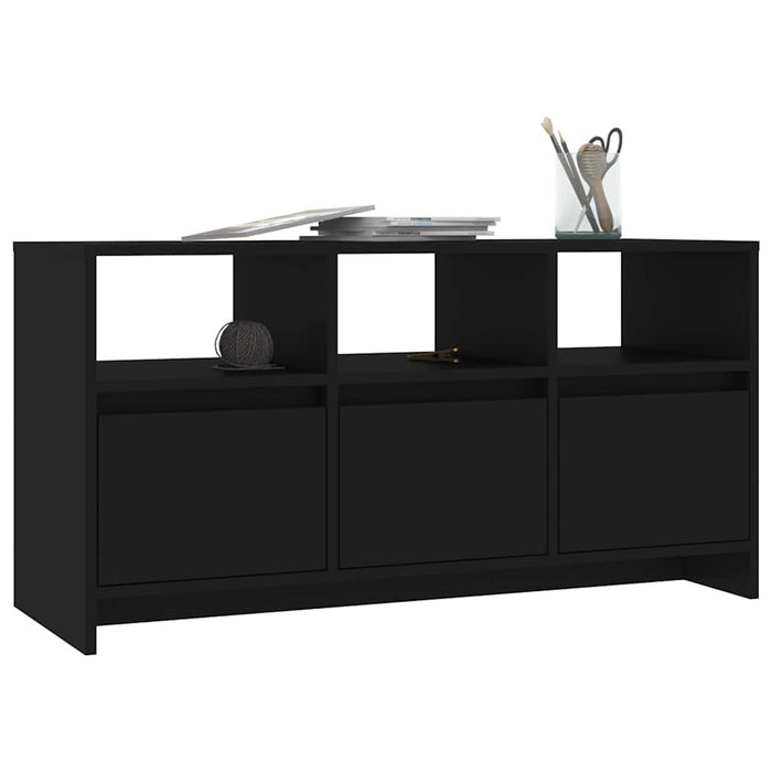 Comodă TV, negru, 102x37,5x52,5 cm, PAL WALTI