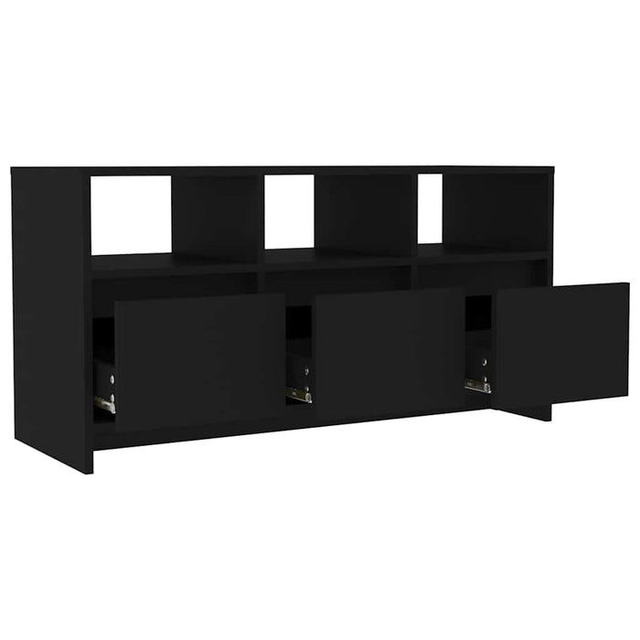 Comodă TV, negru, 102x37,5x52,5 cm, PAL WALTI