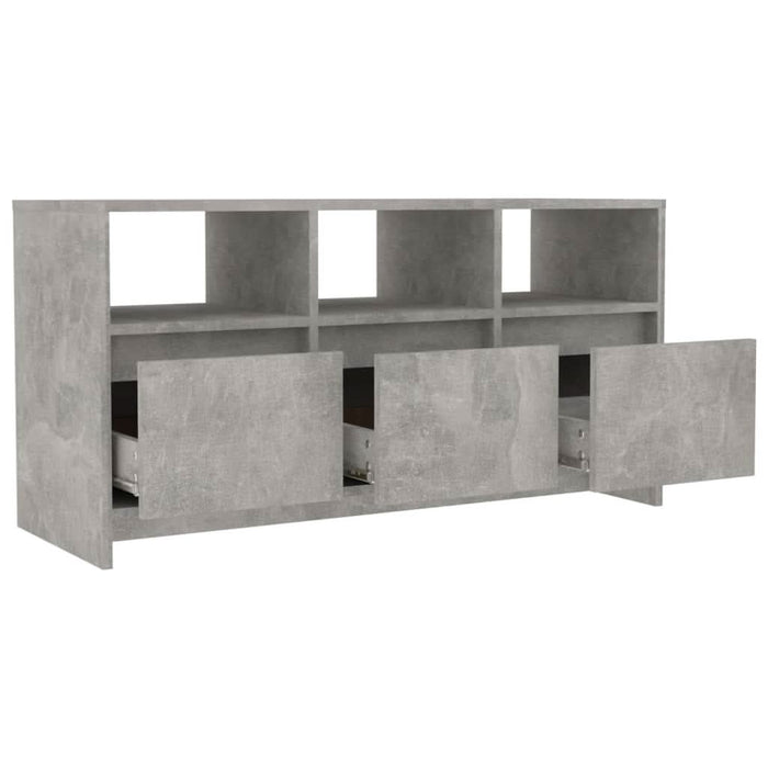 Comodă TV, gri beton, 102x37,5x52,5 cm, PAL - WALTI WALTI