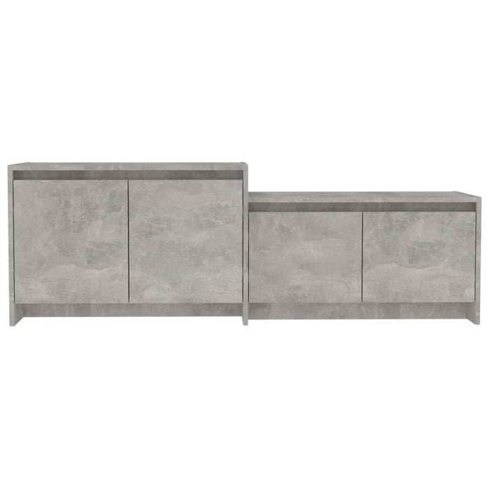 Comodă TV, gri beton, 146,5x35x50 cm, PAL - WALTI WALTI