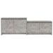 Comodă TV, gri beton, 146,5x35x50 cm, PAL - WALTI WALTI