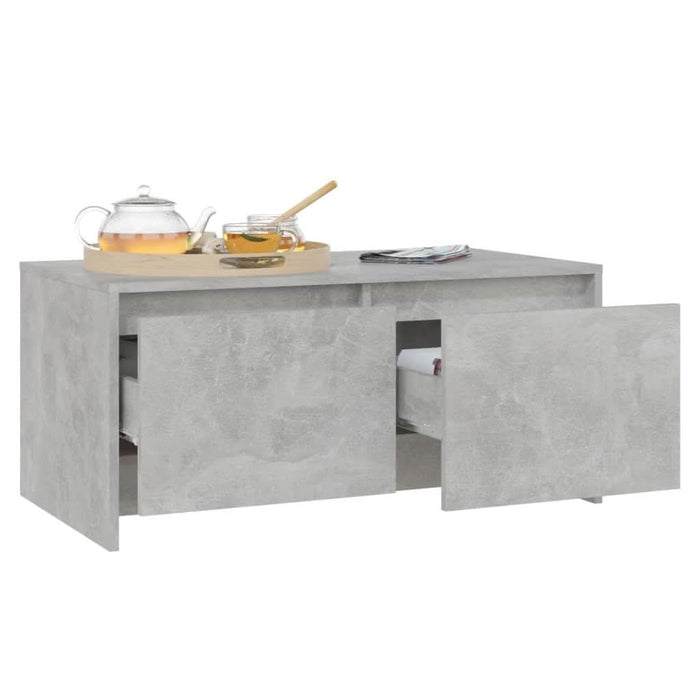 Măsuță de cafea, gri beton, 90x50x41,5 cm, PAL - WALTI WALTI