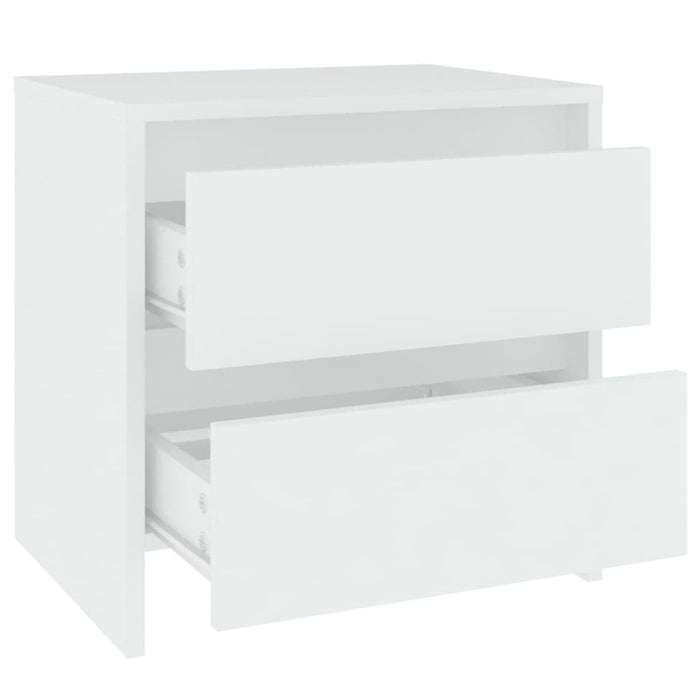 Noptiere, 2 buc., alb, 45x34,5x44,5 cm, PAL - WALTI WALTI
