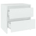 Noptiere, 2 buc., alb, 45x34,5x44,5 cm, PAL - WALTI WALTI
