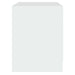 Noptiere, 2 buc., alb, 45x34,5x44,5 cm, PAL - WALTI WALTI