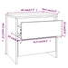 Noptiere, 2 buc., alb, 45x34,5x44,5 cm, PAL - WALTI WALTI