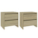 Noptiere, 2 buc., stejar sonoma, 45x34,5x44,5 cm, PAL - WALTI WALTI