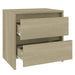 Noptiere, 2 buc., stejar sonoma, 45x34,5x44,5 cm, PAL - WALTI WALTI