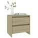 Noptiere, 2 buc., stejar sonoma, 45x34,5x44,5 cm, PAL - WALTI WALTI