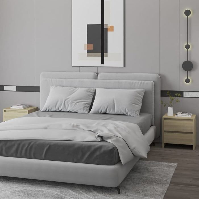 Noptiere, 2 buc., stejar sonoma, 45x34,5x44,5 cm, PAL - WALTI WALTI