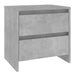 Noptieră, gri beton, 45x34,5x44,5 cm, PAL - WALTI WALTI