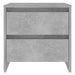 Noptieră, gri beton, 45x34,5x44,5 cm, PAL - WALTI WALTI