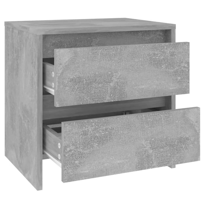 Noptieră, gri beton, 45x34,5x44,5 cm, PAL - WALTI WALTI