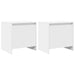 Noptiere, 2 buc., alb, 45x34x44,5 cm, PAL - WALTI WALTI