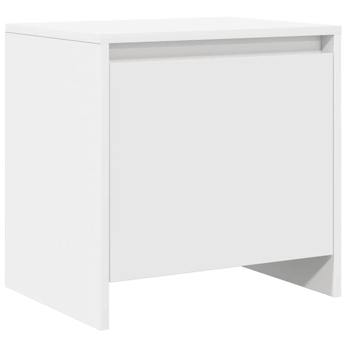 Noptiere, 2 buc., alb, 45x34x44,5 cm, PAL - WALTI WALTI