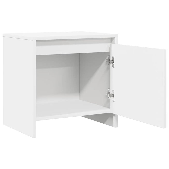 Noptiere, 2 buc., alb, 45x34x44,5 cm, PAL - WALTI WALTI