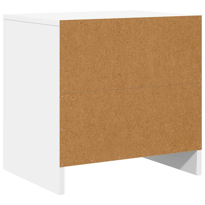 Noptiere, 2 buc., alb, 45x34x44,5 cm, PAL - WALTI WALTI