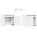Noptiere, 2 buc., alb, 45x34x44,5 cm, PAL - WALTI WALTI