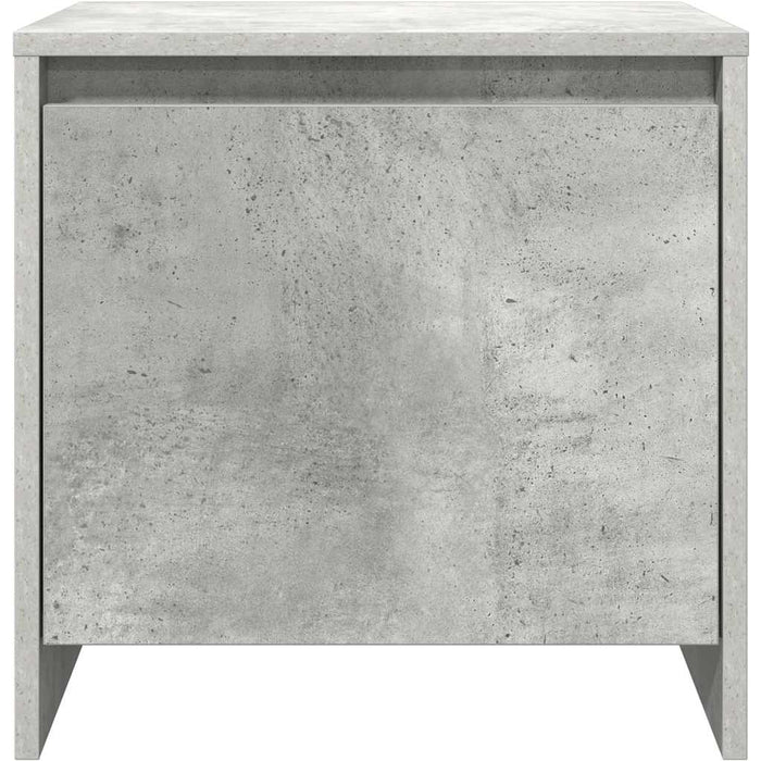 Noptieră, gri beton, 45x34x44,5 cm, lemn prelucrat - WALTI WALTI