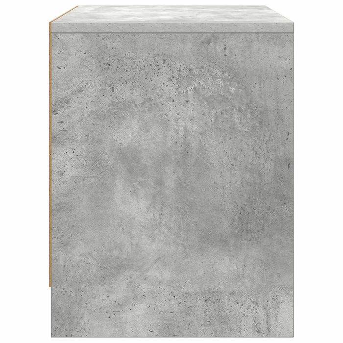 Noptieră, gri beton, 45x34x44,5 cm, lemn prelucrat - WALTI WALTI