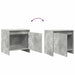 Noptieră, gri beton, 45x34x44,5 cm, lemn prelucrat - WALTI WALTI