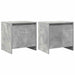 Noptiere, 2 buc., gri beton, 45x34x44,5 cm, PAL - WALTI WALTI