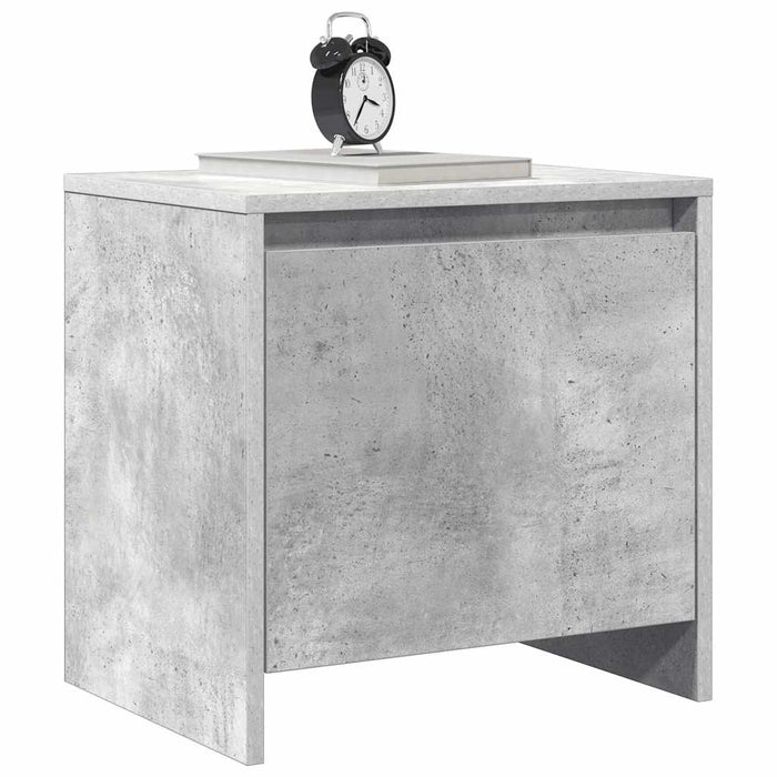 Noptiere, 2 buc., gri beton, 45x34x44,5 cm, PAL - WALTI WALTI