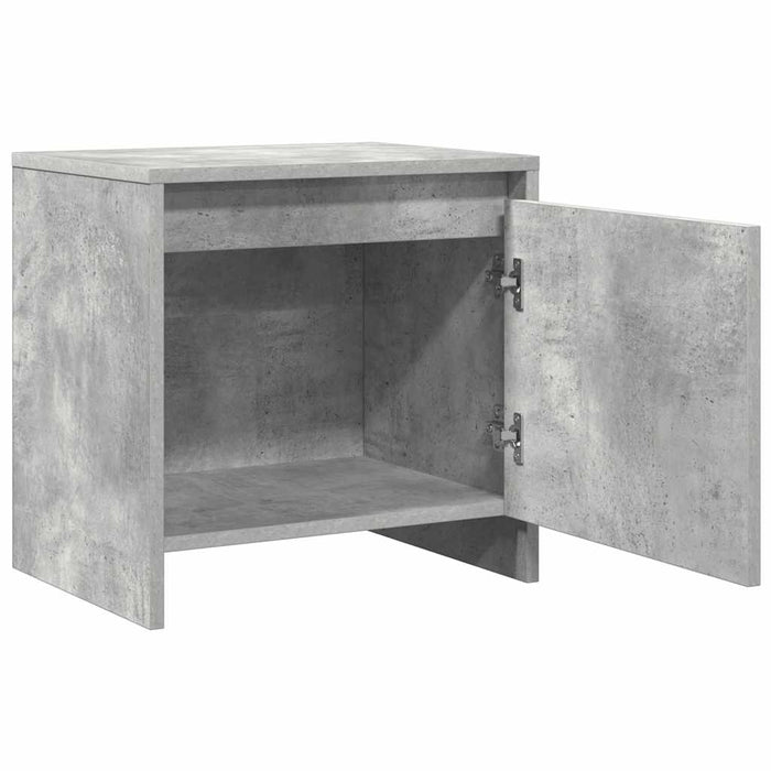 Noptiere, 2 buc., gri beton, 45x34x44,5 cm, PAL - WALTI WALTI