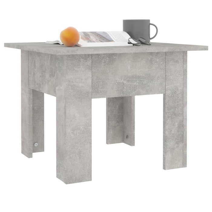 Măsuță de cafea, gri beton, 55x55x42 cm, lemn prelucrat - WALTI WALTI