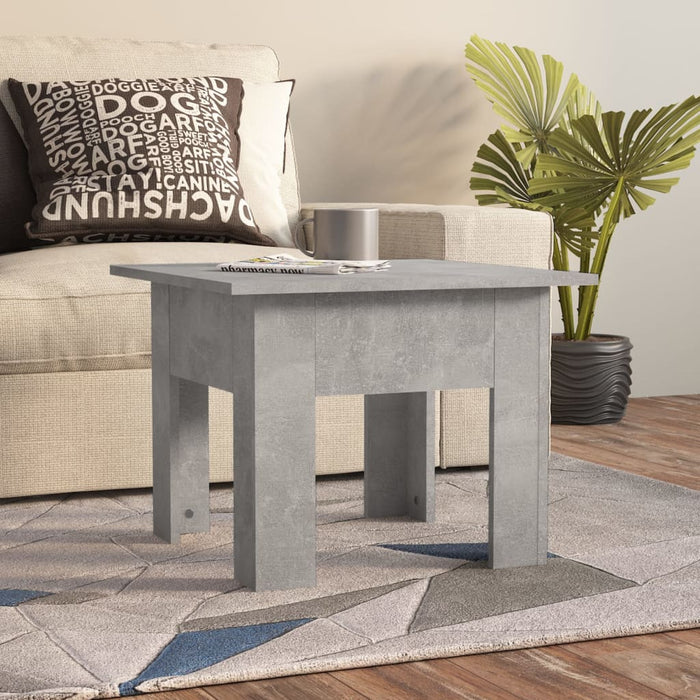 Măsuță de cafea, gri beton, 55x55x42 cm, lemn prelucrat - WALTI WALTI