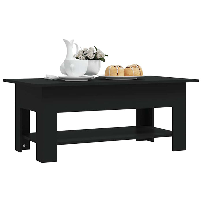 Măsuță de cafea, negru, 102x55x42 cm, lemn prelucrat - WALTI WALTI