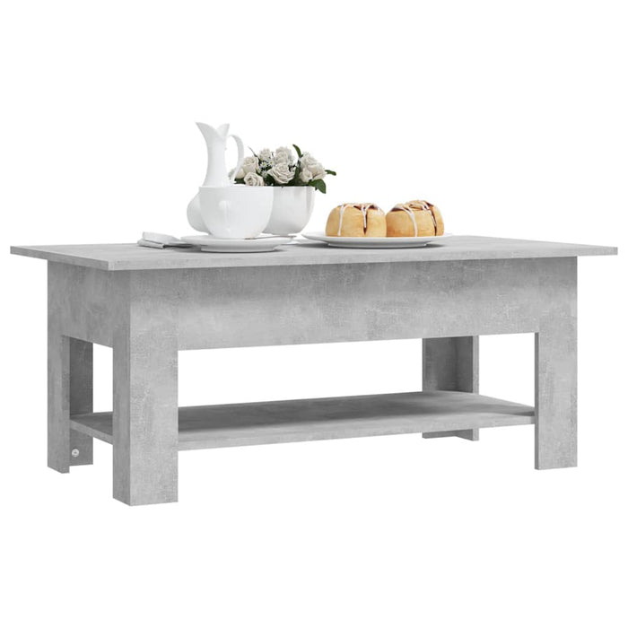 Măsuță de cafea, gri beton, 102x55x42 cm, lemn prelucrat - WALTI WALTI
