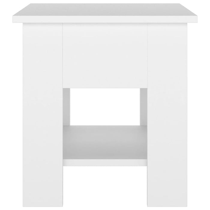 Măsuță de cafea, alb, 40x40x42 cm, lemn prelucrat - WALTI WALTI