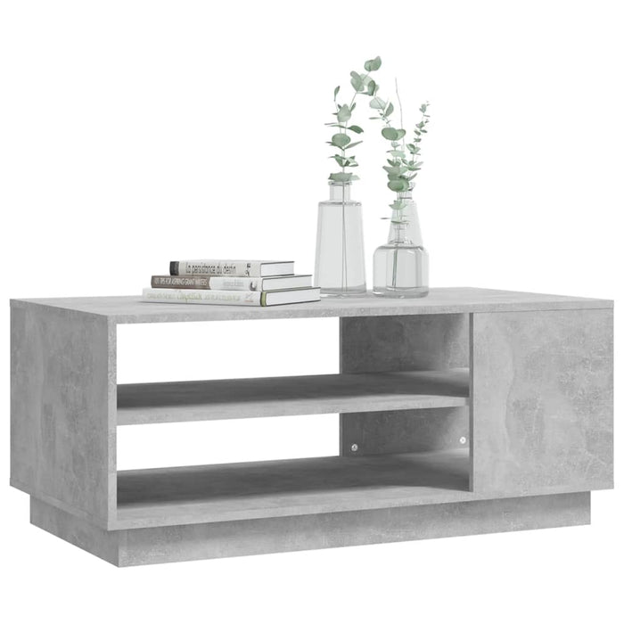 Măsuță de cafea, gri beton, 102x55x43 cm, lemn prelucrat - WALTI WALTI