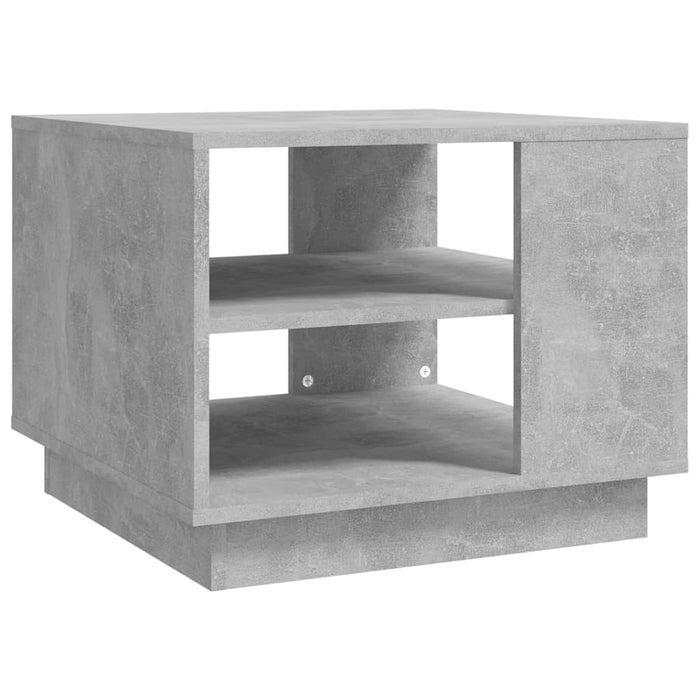 Măsuță de cafea, gri beton, 55x55x43 cm, lemn prelucrat - WALTI WALTI