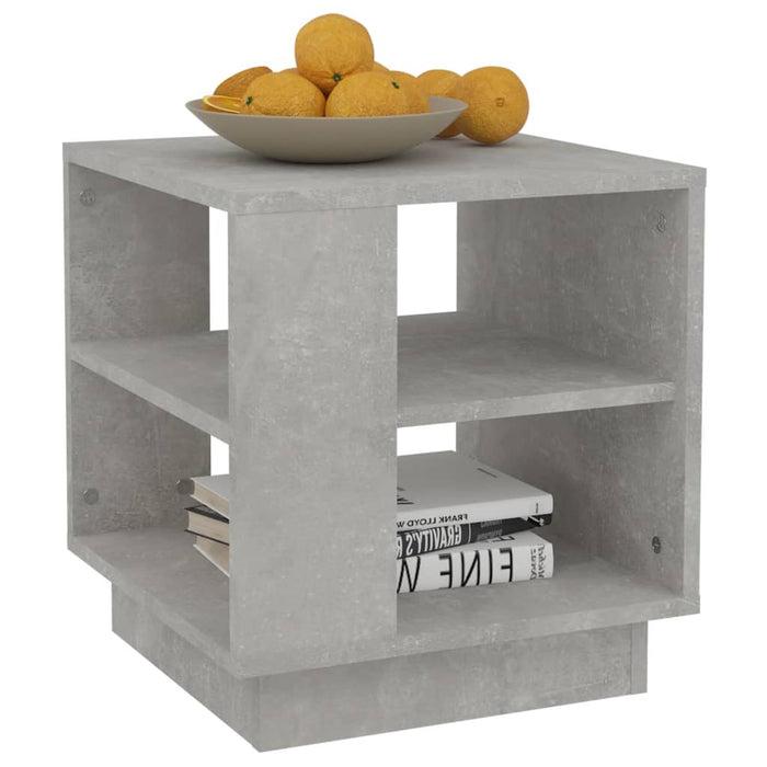 Măsuță de cafea gri beton 40x40x43 cm lemn prelucrat - WALTI WALTI