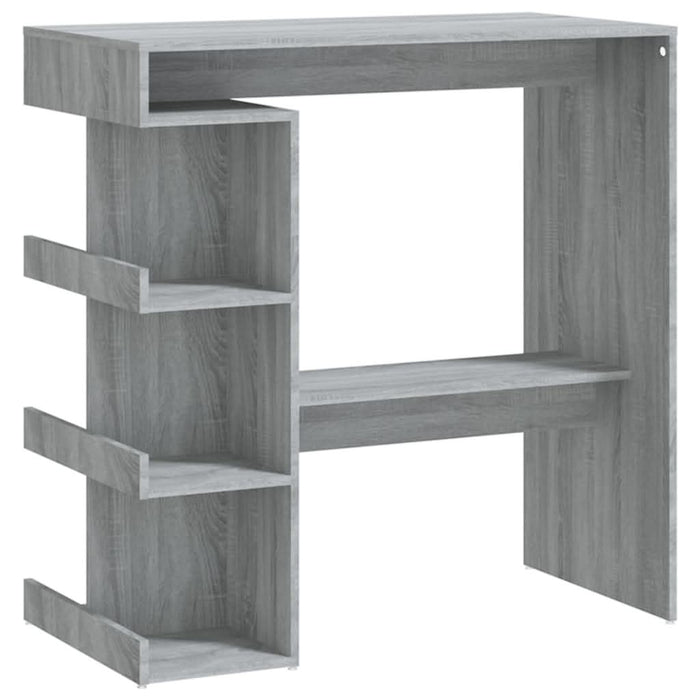 Masă bar cu raft de depozitare stejar sonoma gri 100x50x101,5cm - WALTI WALTI