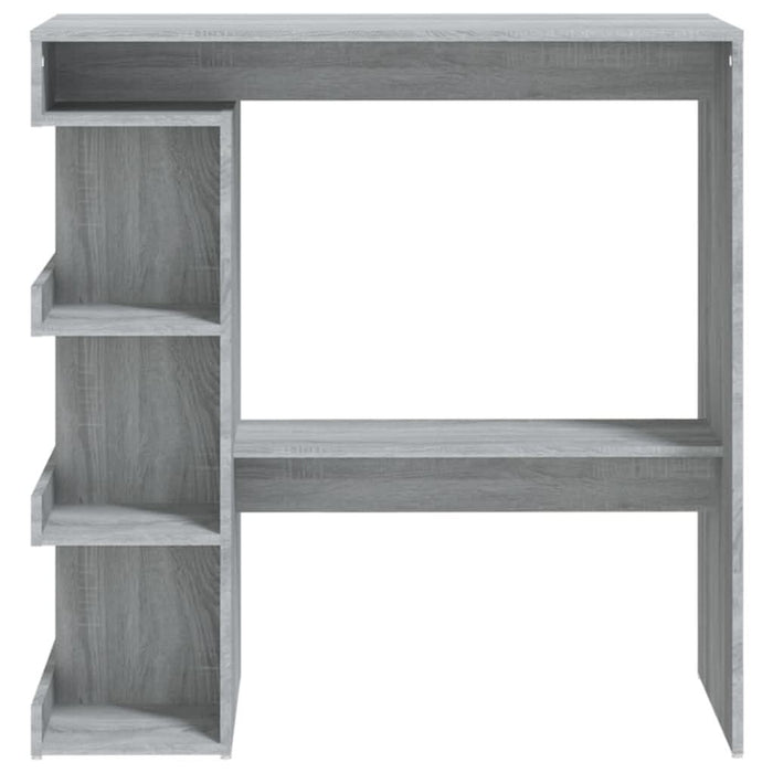 Masă bar cu raft de depozitare stejar sonoma gri 100x50x101,5cm - WALTI WALTI