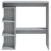 Masă bar cu raft de depozitare stejar sonoma gri 100x50x101,5cm - WALTI WALTI