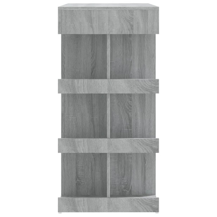 Masă bar cu raft de depozitare stejar sonoma gri 100x50x101,5cm - WALTI WALTI