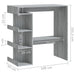 Masă bar cu raft de depozitare stejar sonoma gri 100x50x101,5cm - WALTI WALTI