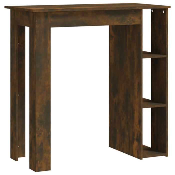 Masă de bar cu raft, stejar afumat, 102x50x103,5 cm, PAL - WALTI WALTI