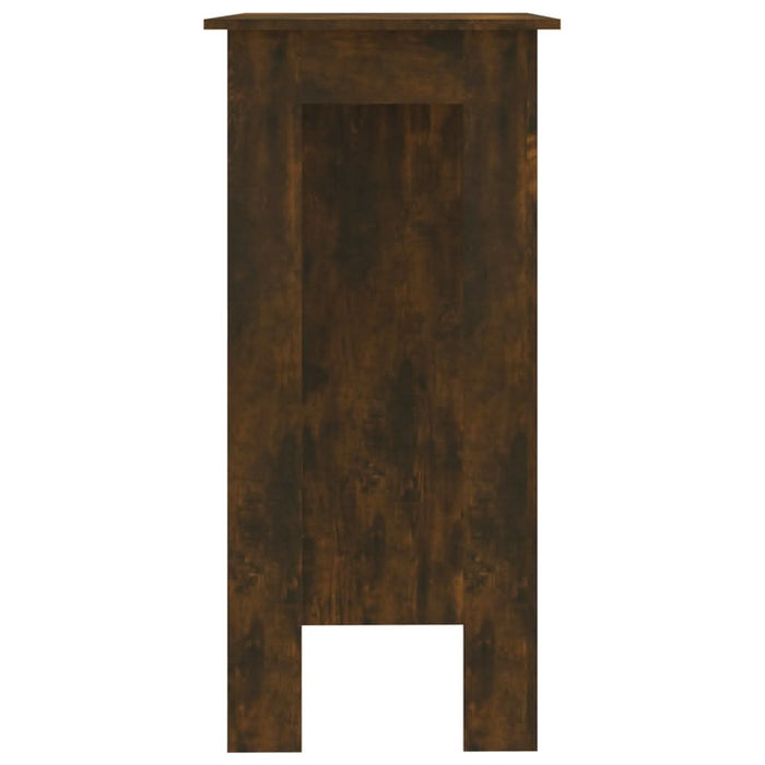 Masă de bar cu raft, stejar afumat, 102x50x103,5 cm, PAL - WALTI WALTI