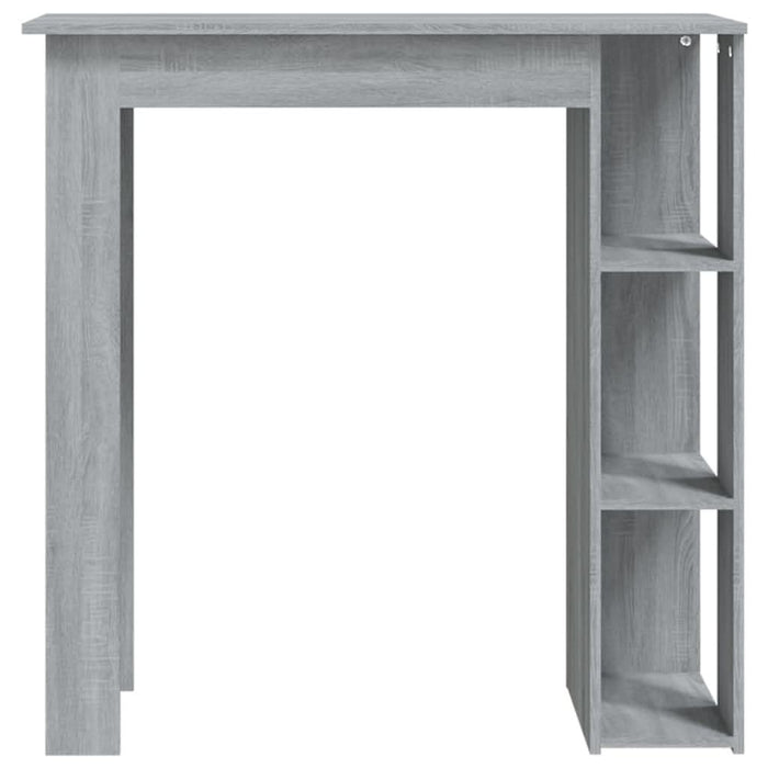 Masă de bar cu raft, stejar Sonoma gri, 102x50x103,5 cm, PAL - WALTI WALTI